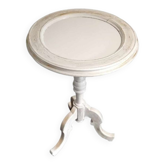 Old tripod pedestal table restyled