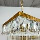 Mid-century Czech crystal ceiling light.