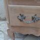 Beautifully crafted Louis XVI style commode in bleached wood.