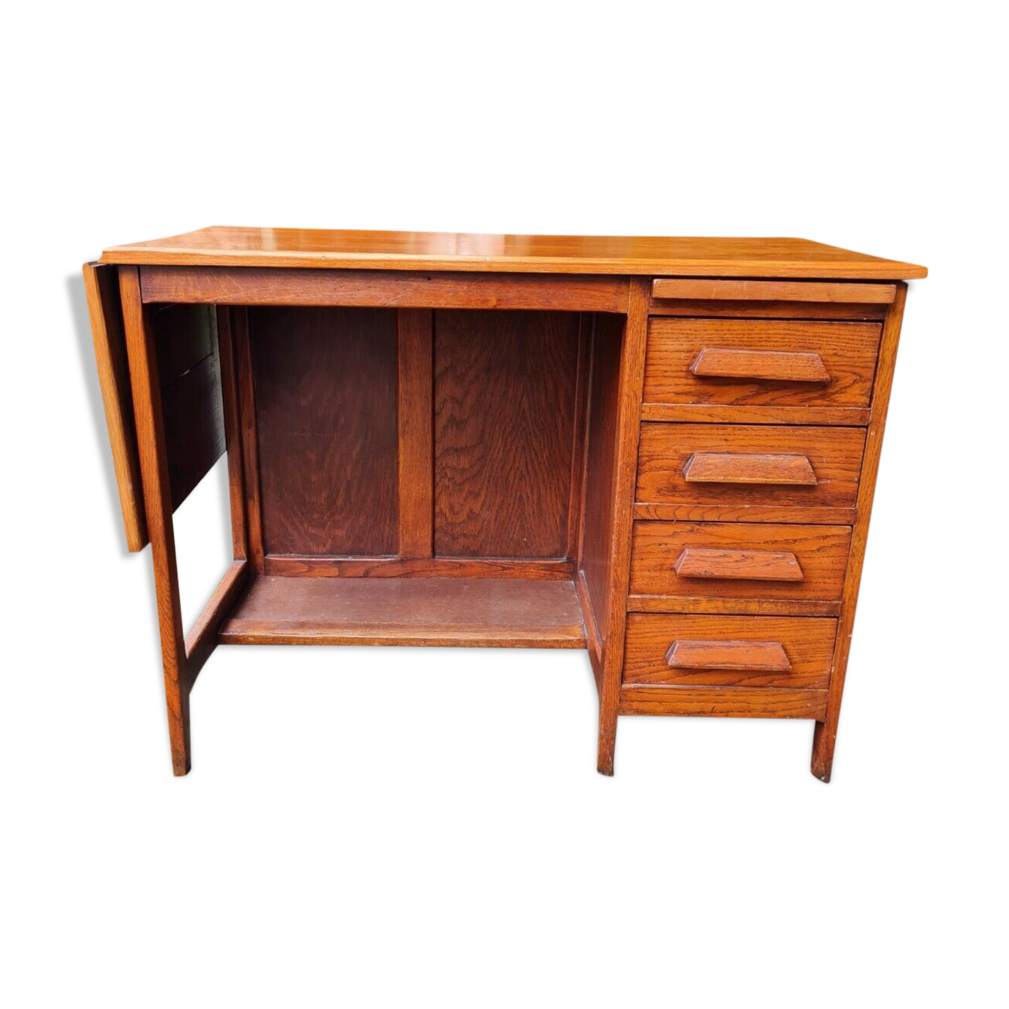 30s solid wood children's desk with 4 drawers and extensions