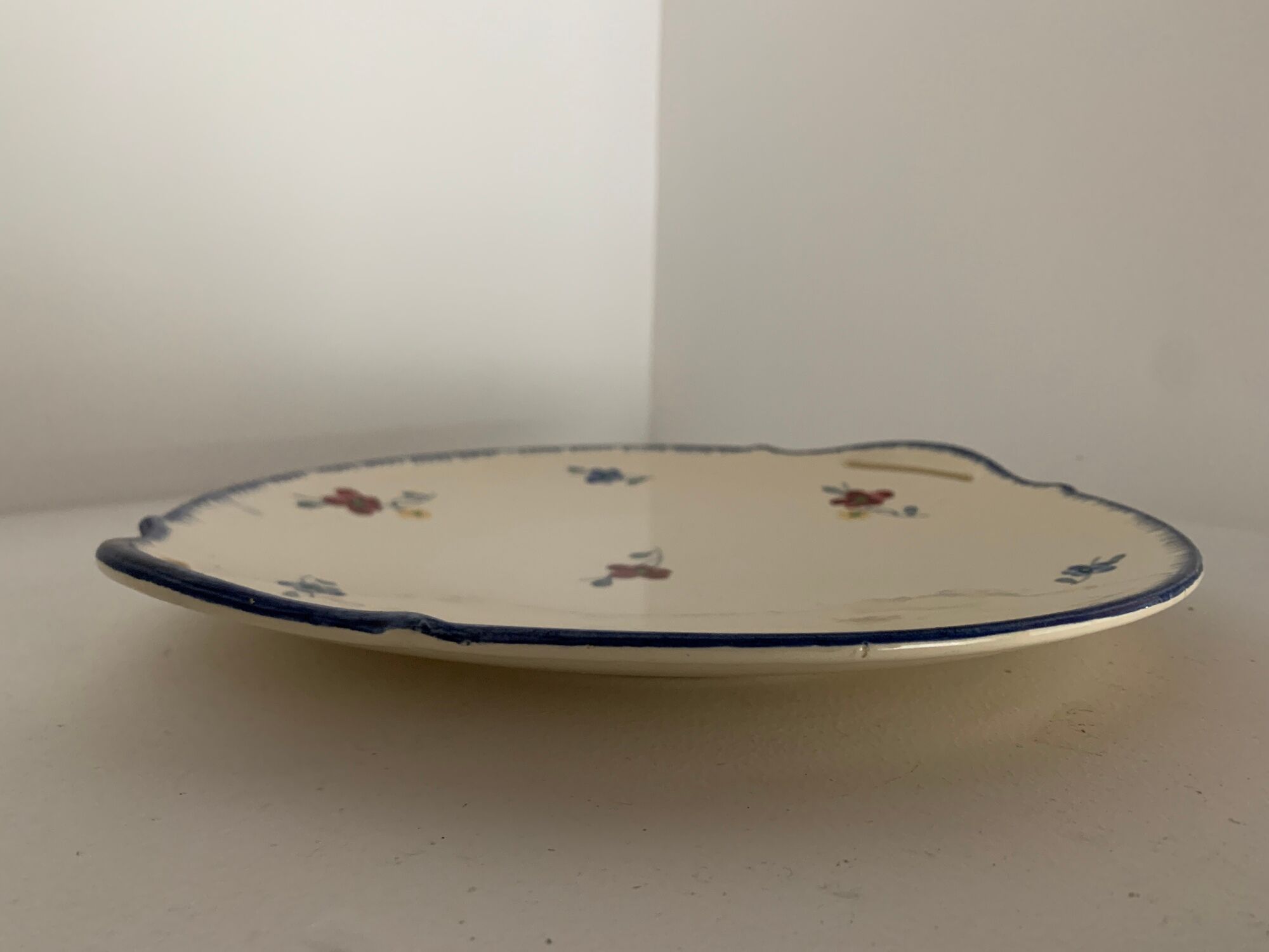 Dessert service 12 plates and 1 dish Mary Lou Digoin Sarreguemines