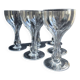 5 hollow foot champagne glasses – bayel cristallerie royale de champagne