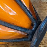 Blown glass vase encased