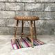 Guerdon vintage children's coffee table in rattan wit old rattan wicker bohemian 1950