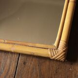 Vintage Mirror Light wood bamboo way