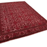 Hand-Knotted Bohemian Turkish 1980s 216 cm x 309 cm Red Carpet