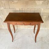 Solid oak desk with a Louis XV 1900 style drawer