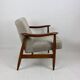 Fauteuil Lounge GFM63 Marron Clair par J. Kedziorek, 1970s