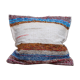 Handwoven cushion cover made from recycled cotton