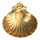 Brass scallop shell