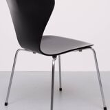 Vintage set 3107 butterfly chairs design Arne Jacobsen for Fritz Hansen