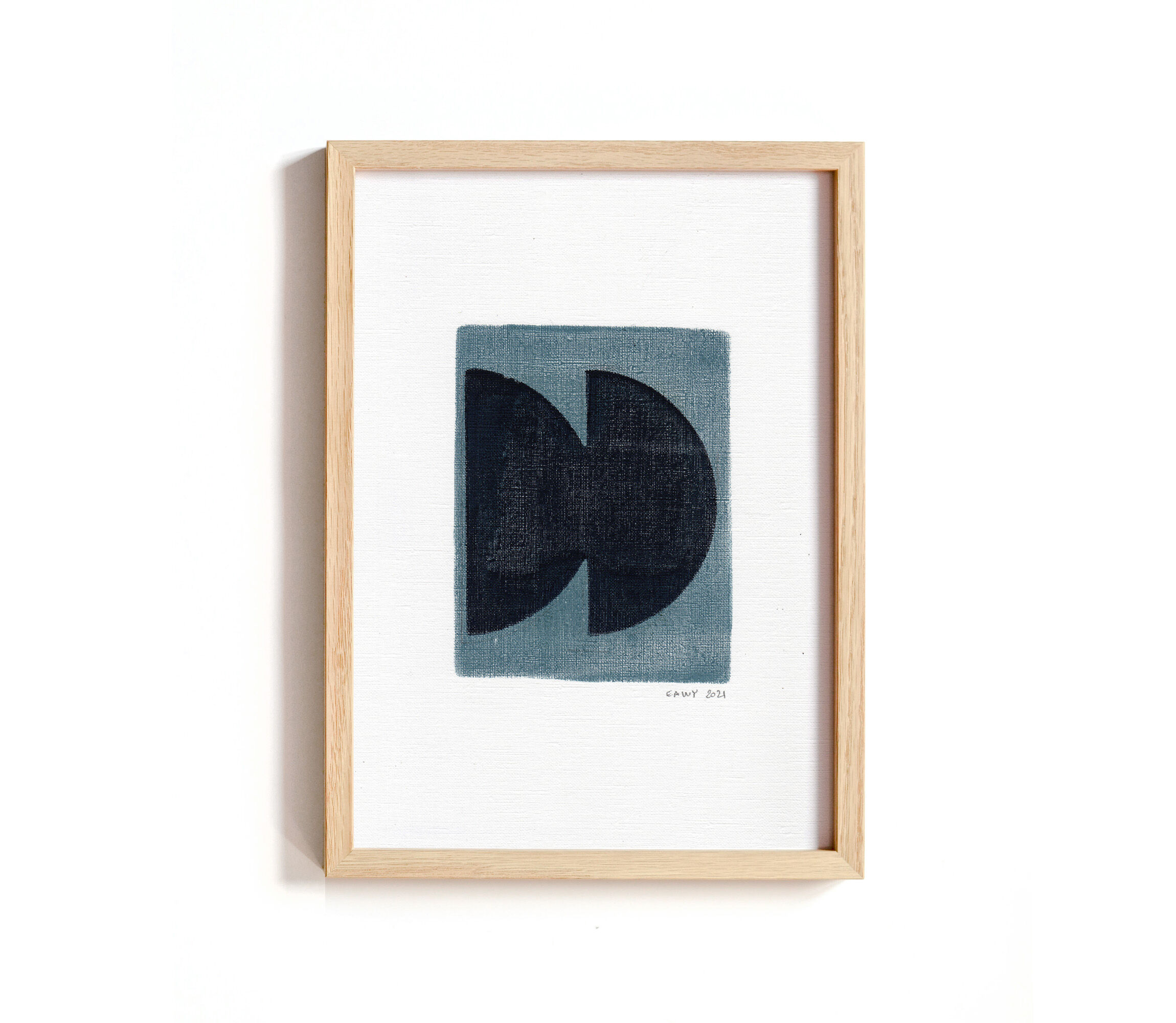 Trio of paintings on paper by Eawy