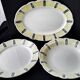 Set of 3 Badonviller ceramic dishes Vintage