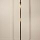 Chromium post-modernist lamppost - brass 1970s
