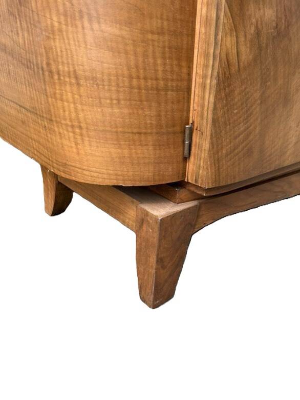 3-door, 2-drawer walnut veneer sideboard, 1960s