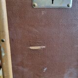 Old antique travel trunk