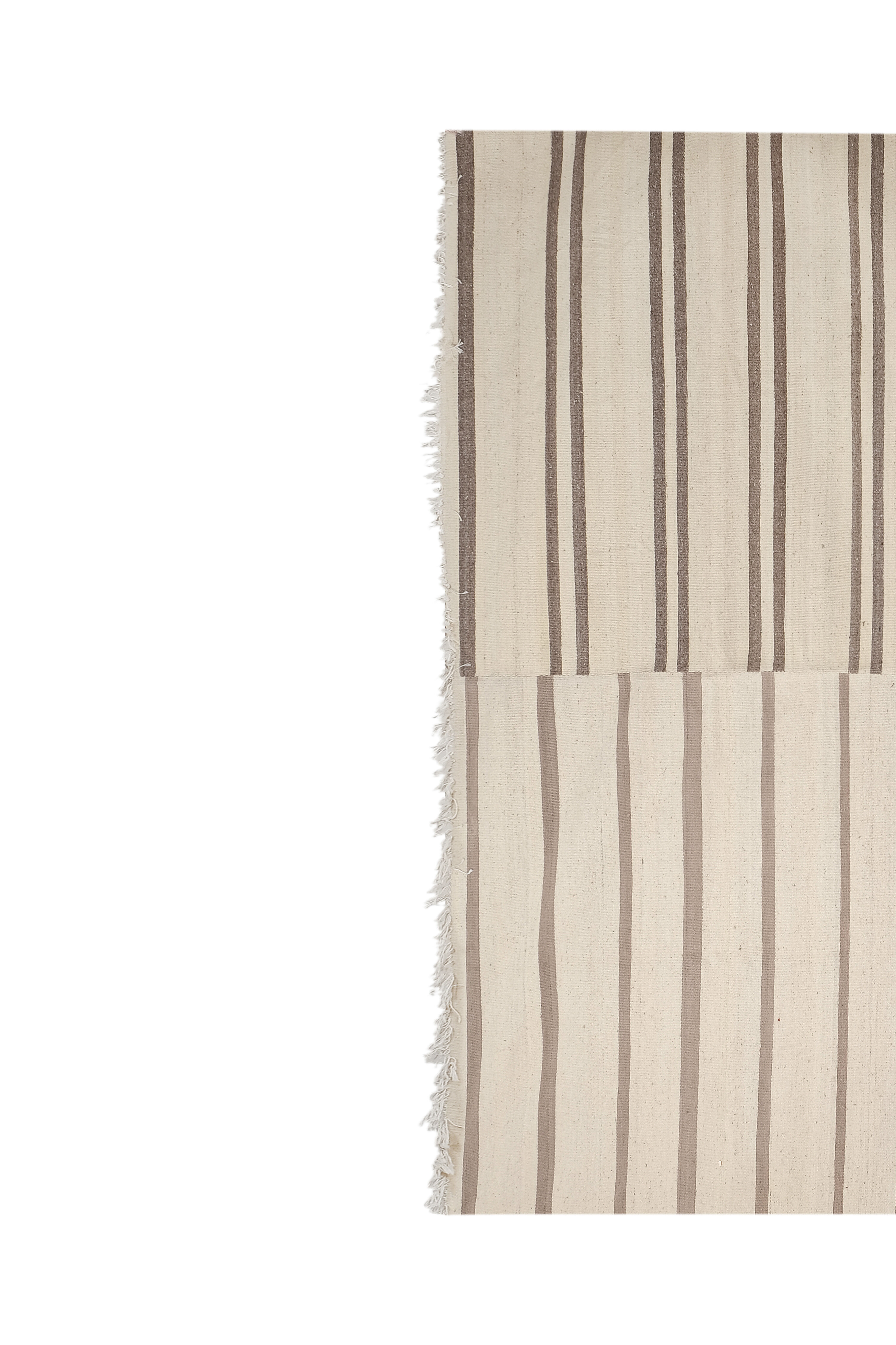 Vintage Anatolian Striped Hemp Kilim Rug