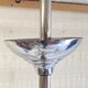 Art Deco chandelier with 4 lights in metal and glass - 1930s/40s