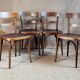 4 chaises bistro Horgen-Glaris Suisse années 30/40