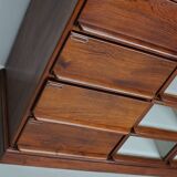 Vintage Dutch Oak / Mahogany Haberdashery Shop Cabinet, 1930s