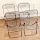 4 chaise pliantes chromées de Talin Cornedo
