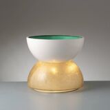 Planter / Pot fiberglass lamp, Luci Milano Italy, 1970s