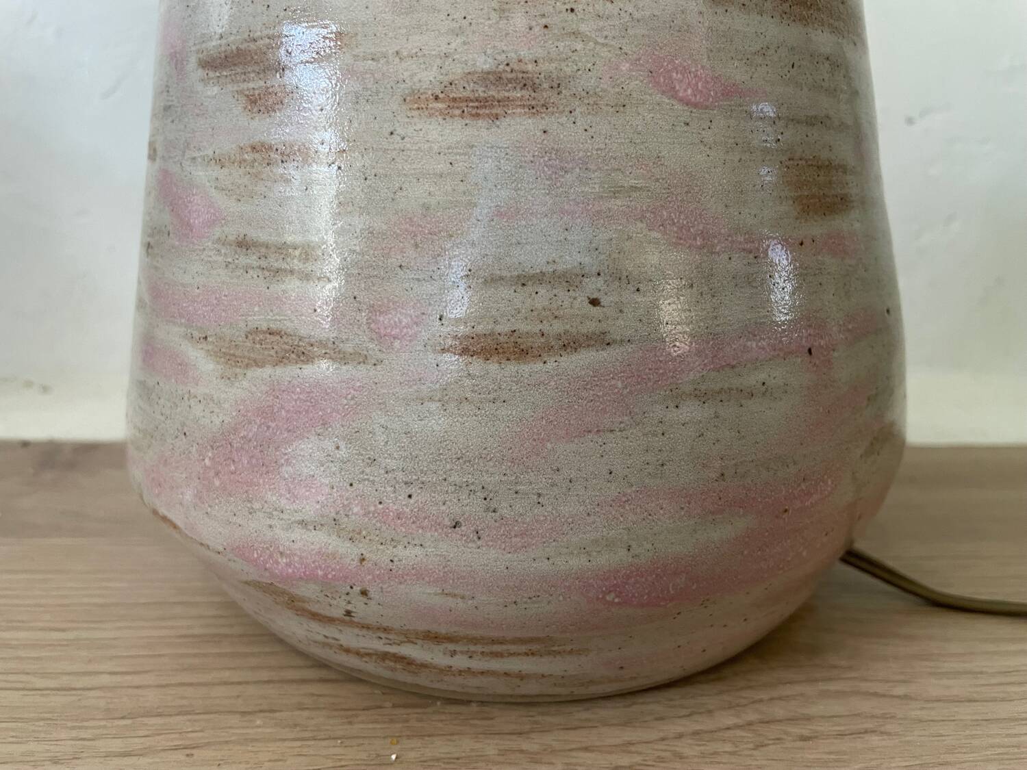 Vintage glazed ceramic lamp
