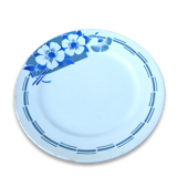 Lot of 4 plates flat St Amand décor foral