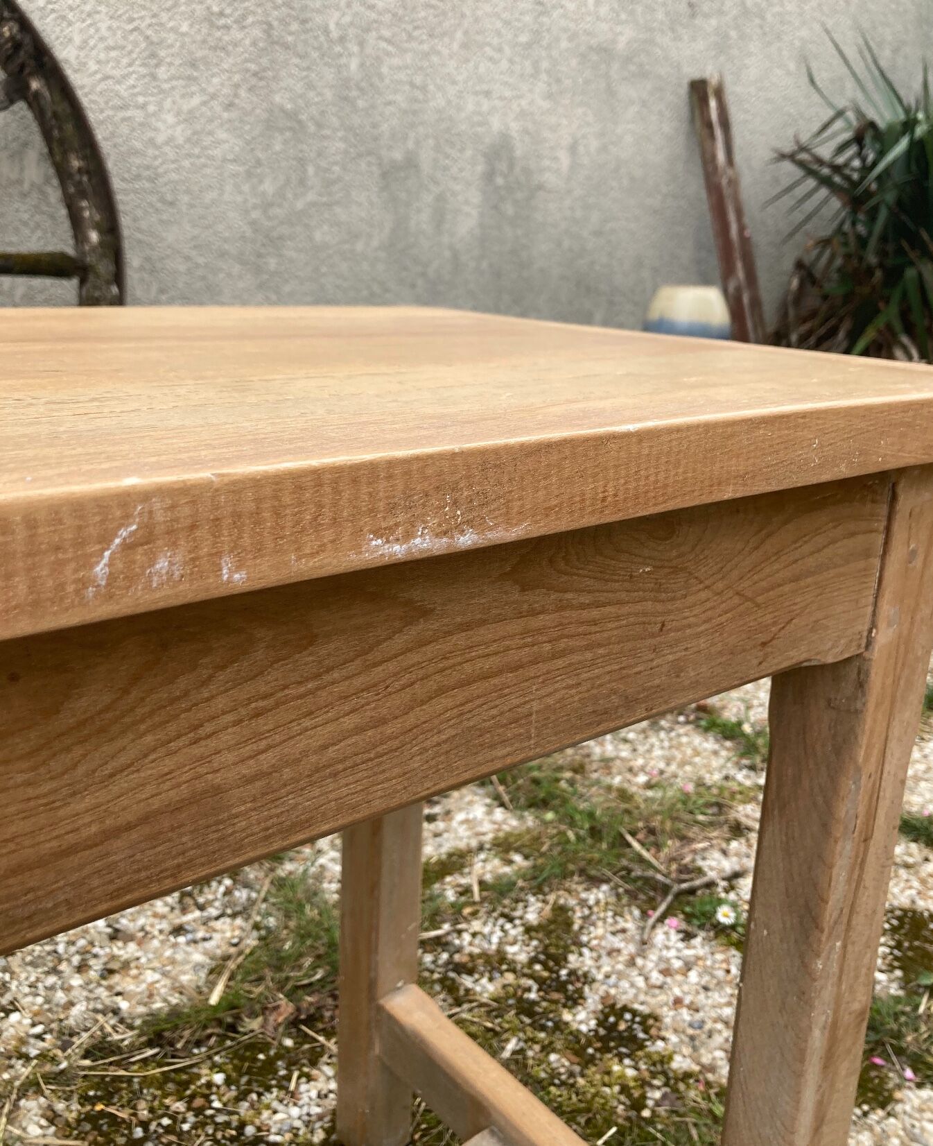 Antique solid wood desk
