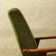Fauteuil scandinave boucle eucalyptus vert oryginal model 1970 rénové chaise de salon moderne design milieu du siècle