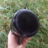 Enamelled tin teapot