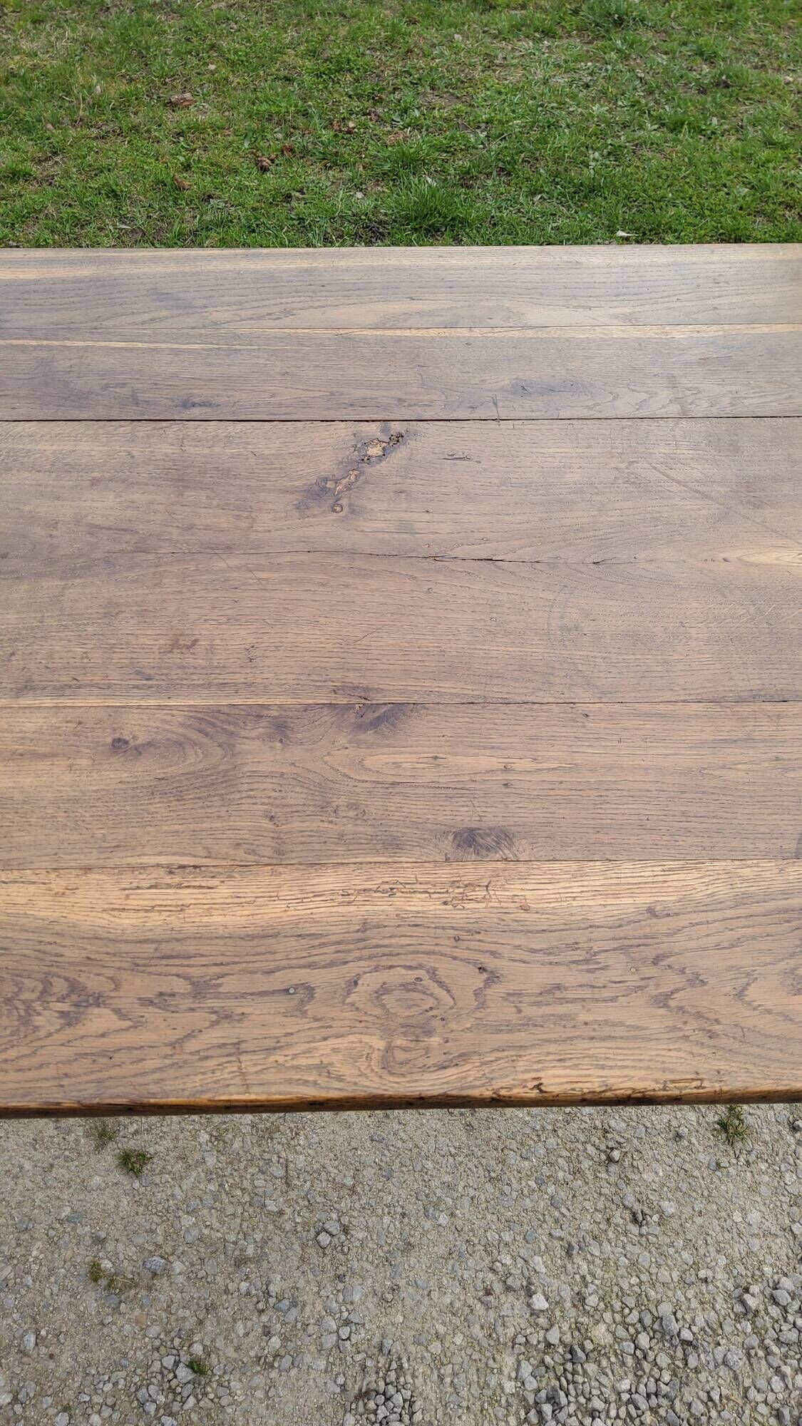 Farmhouse table NINETEENTH CENTURY OAK 200cm feet spindles 3 drawers belt