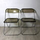 Pair of folding chairs model Plia by Giancarlo Piretti