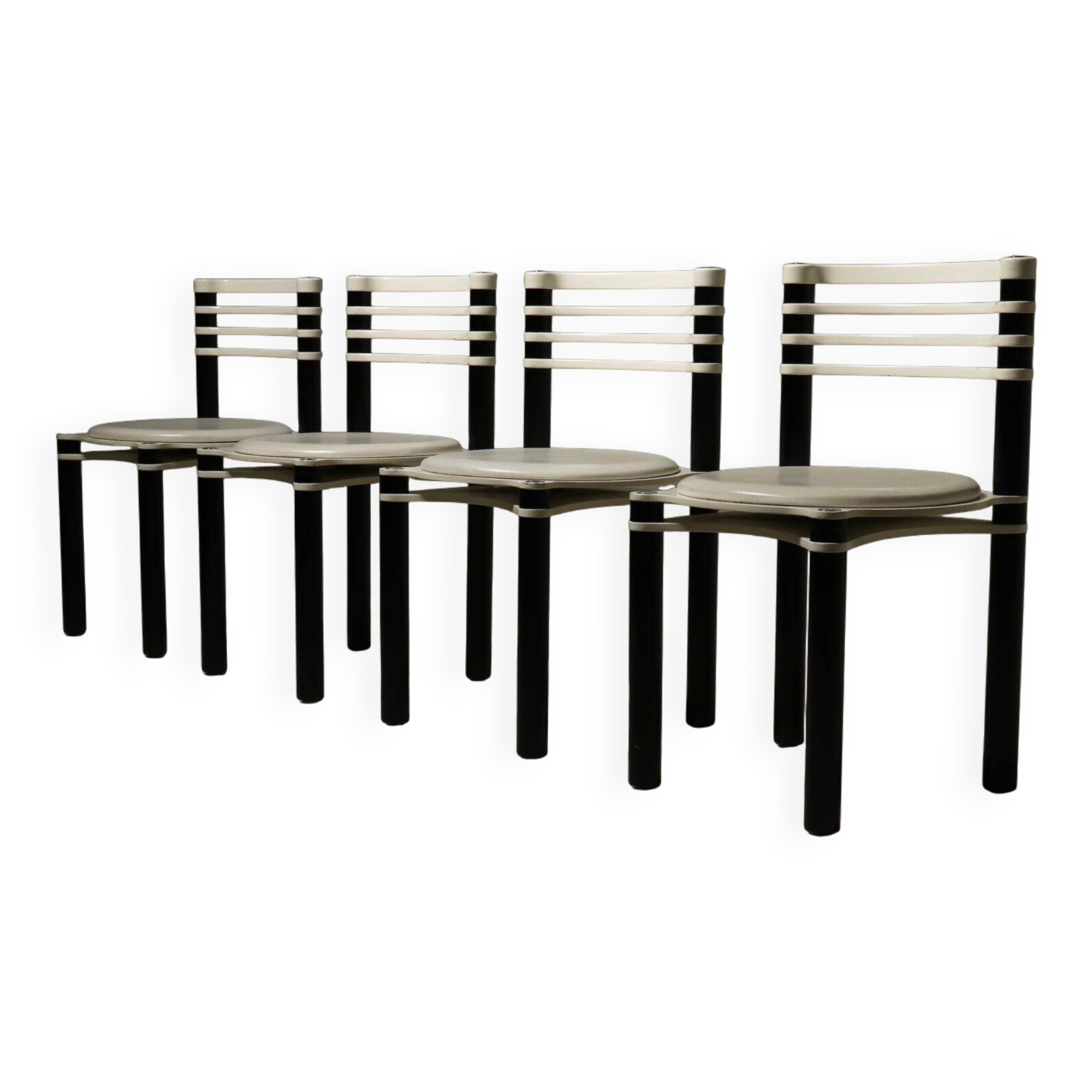 Set of 4 dining chairs model 6800 by Kurt Thut for Dietiker, 1980s