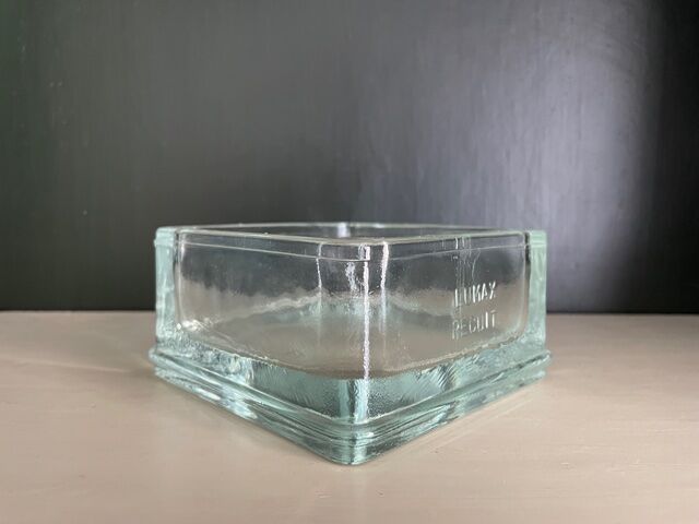 Lumax ashtray annealed glass paved 1950