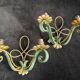 Art Deco wrought iron appliques in the style of Leleu 1940.