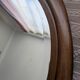 Art Deco walnut mirror