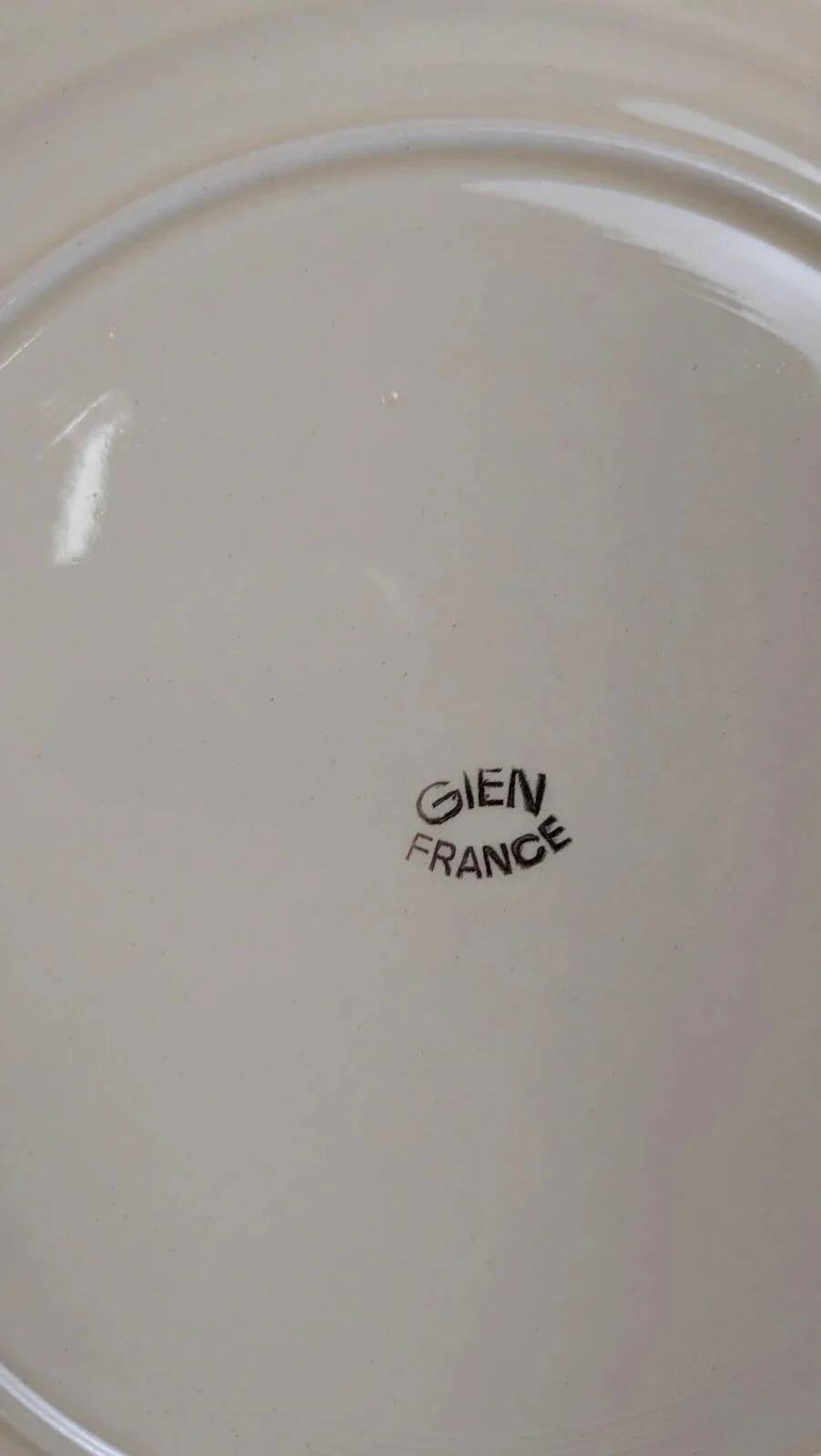 Lot de 12 assiettes plates Gien