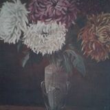 table. Still life with a bouquet of chrysanthemums. 1927