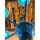 Contemporary Translucent Light-Blue Murano Glass Chandelier