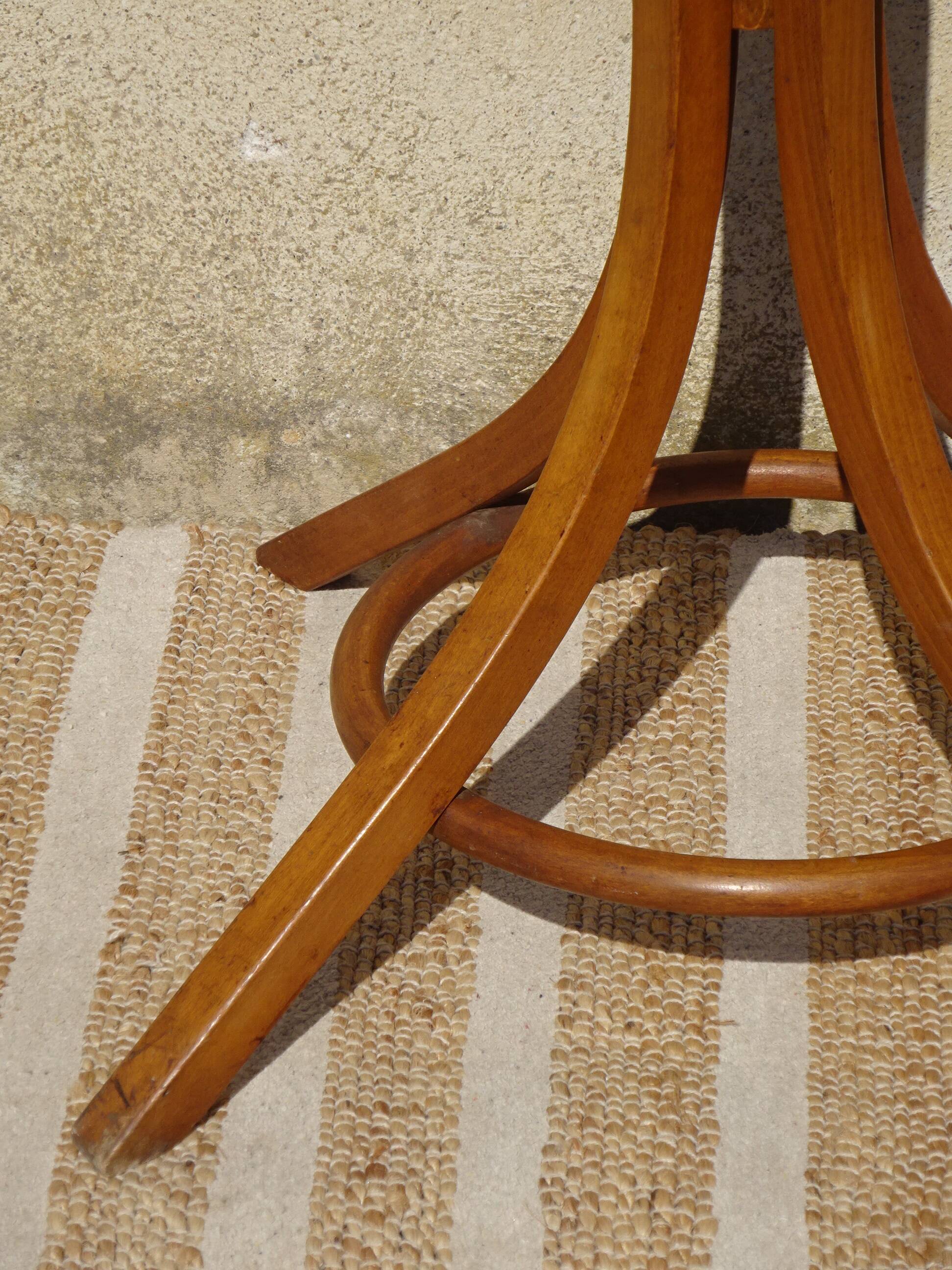 vintage parrot coat rack in bent wood