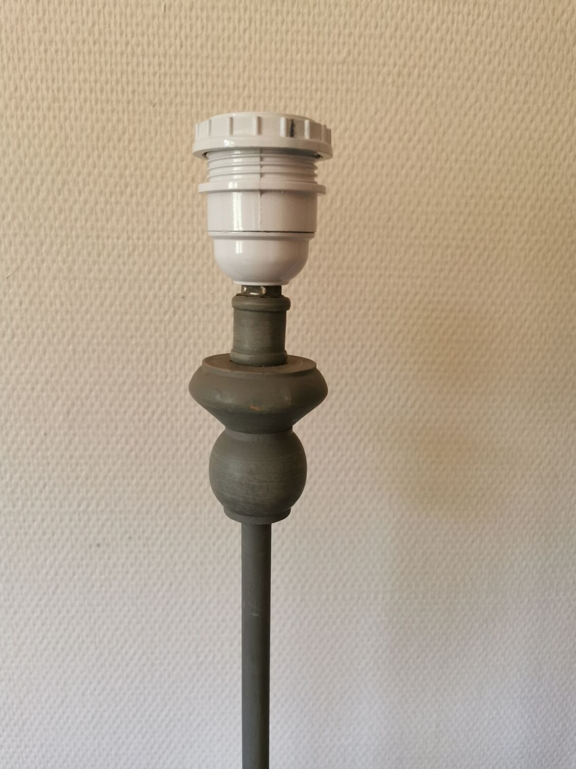 Paire de pieds de lampe bois tourné