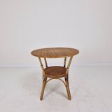Italian Wicker and Rattan Coffee Table, 1970s