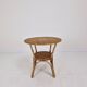 Italian Wicker and Rattan Coffee Table, 1970s