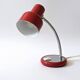Lampe de bureau Richard Essig rouge et chrome des années 70