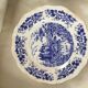 Twelve vintage flat plates Sarreguemines Model Castle