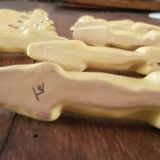 Set of 10 knife rests in Malicorne earthenware by Emile Tessier