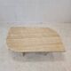 Italian Coffee Table in Travertine, 1980s