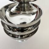 Set of 4 stainless steel cups