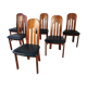 6 chaises scandinaves en teck de Ansager møbler Danemark 1980s